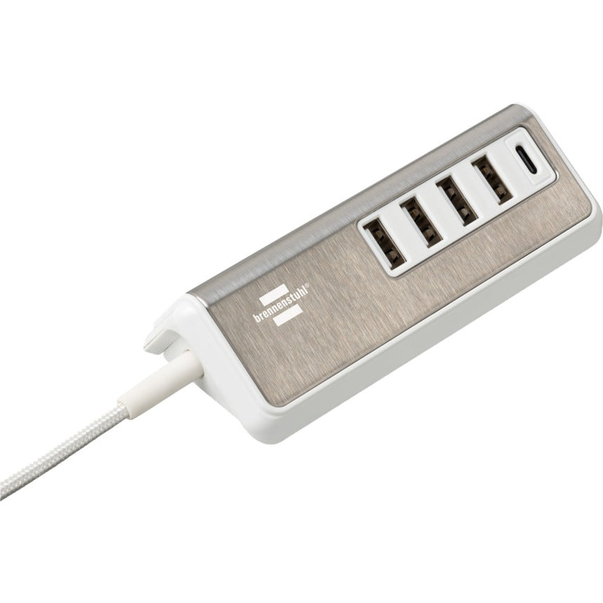 Brennenstuhl brennenstuhl®estilo USB multi-charger with 1.5m textile cable 4x USB charger + 1x USB C - 1508230