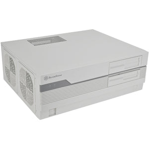 Silverstone FLP01 HTPC korpusas (kreminis | 2x USB-A | 1x USB-C)