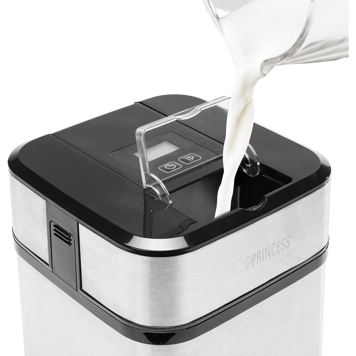 Princess 282605 ice cream maker ijsmachine (roestvrij staal zwart, 1,5 liter)