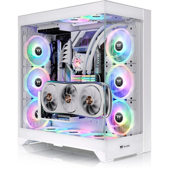 Thermaltake CTE E660 MX Snow Midi Tower Case (White | 2x USB-A | 1x USB-C | Tempered Glass)