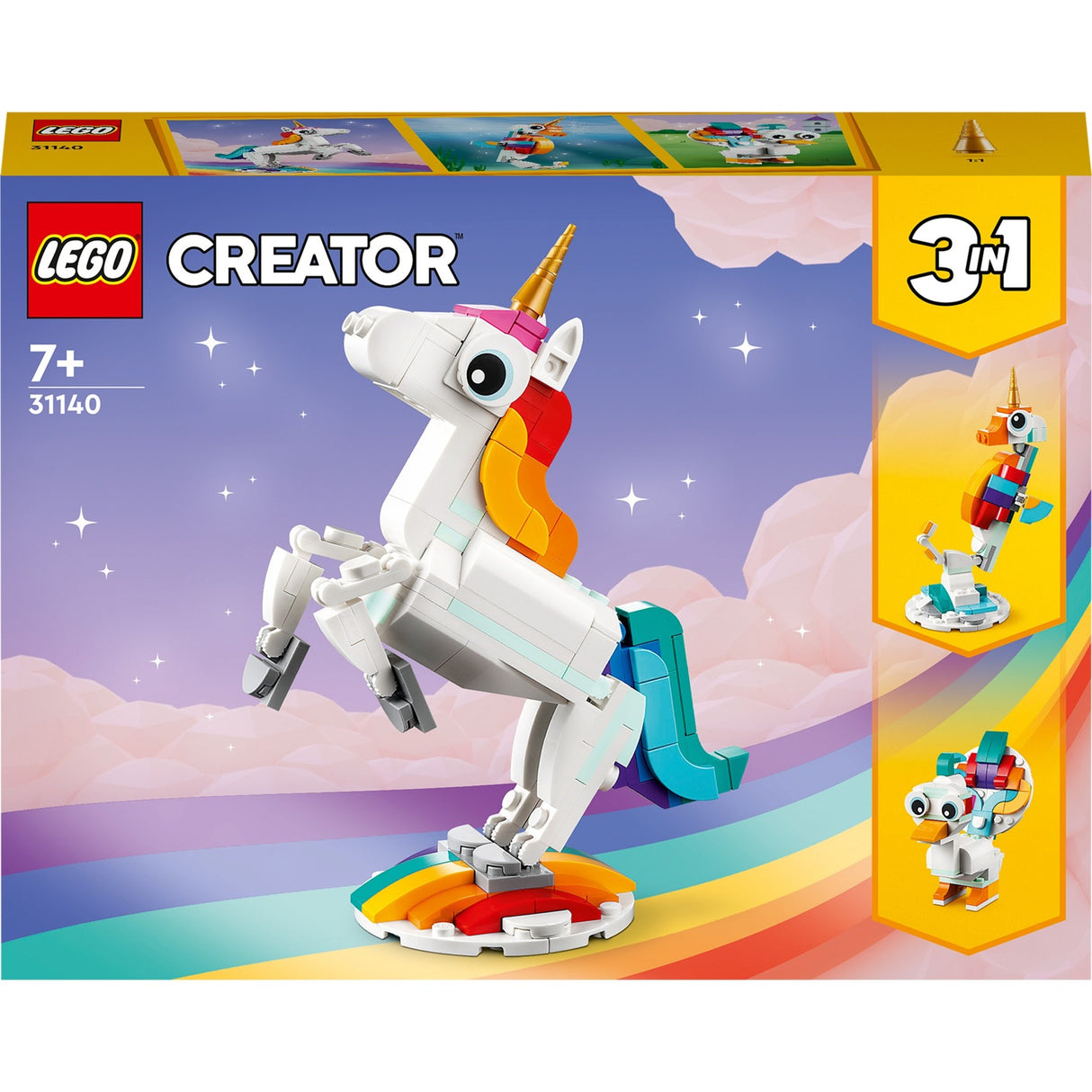 Lego Creator 31140 Licorne magique 3en1