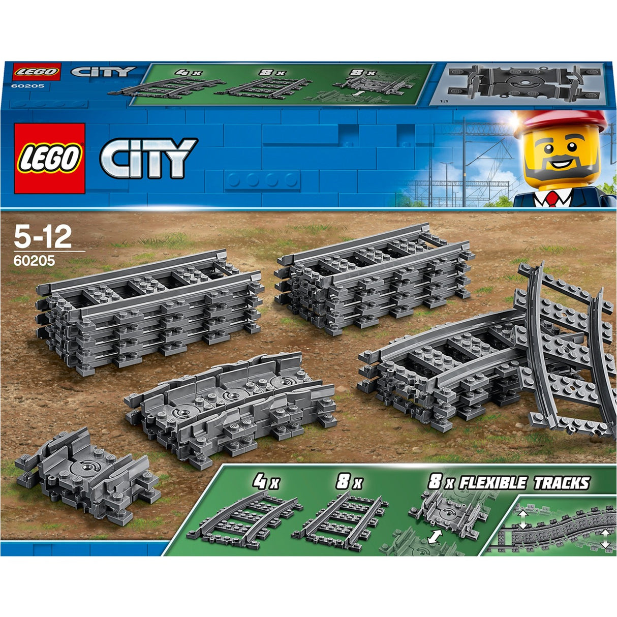 Vlakové koľajnice Lego city 60205