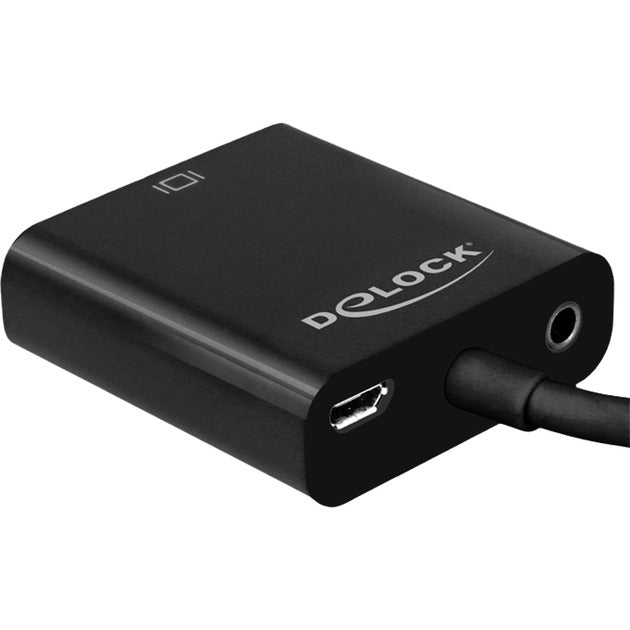 Delock micro-HDMI to VGA adapter (black, 0.17 meter)