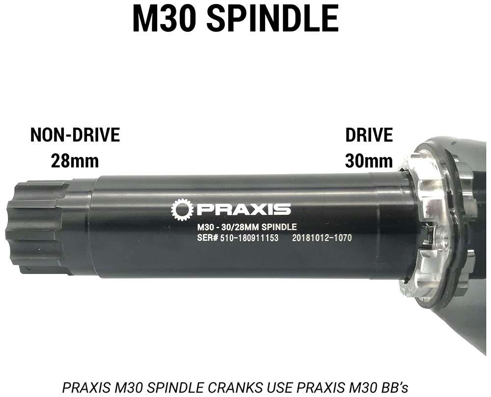 Praxis Bottom bracket adapter M30 Road MTB 68-73mm