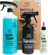 Peaty's wash degrease dry lube - cleaning kit for bicycles