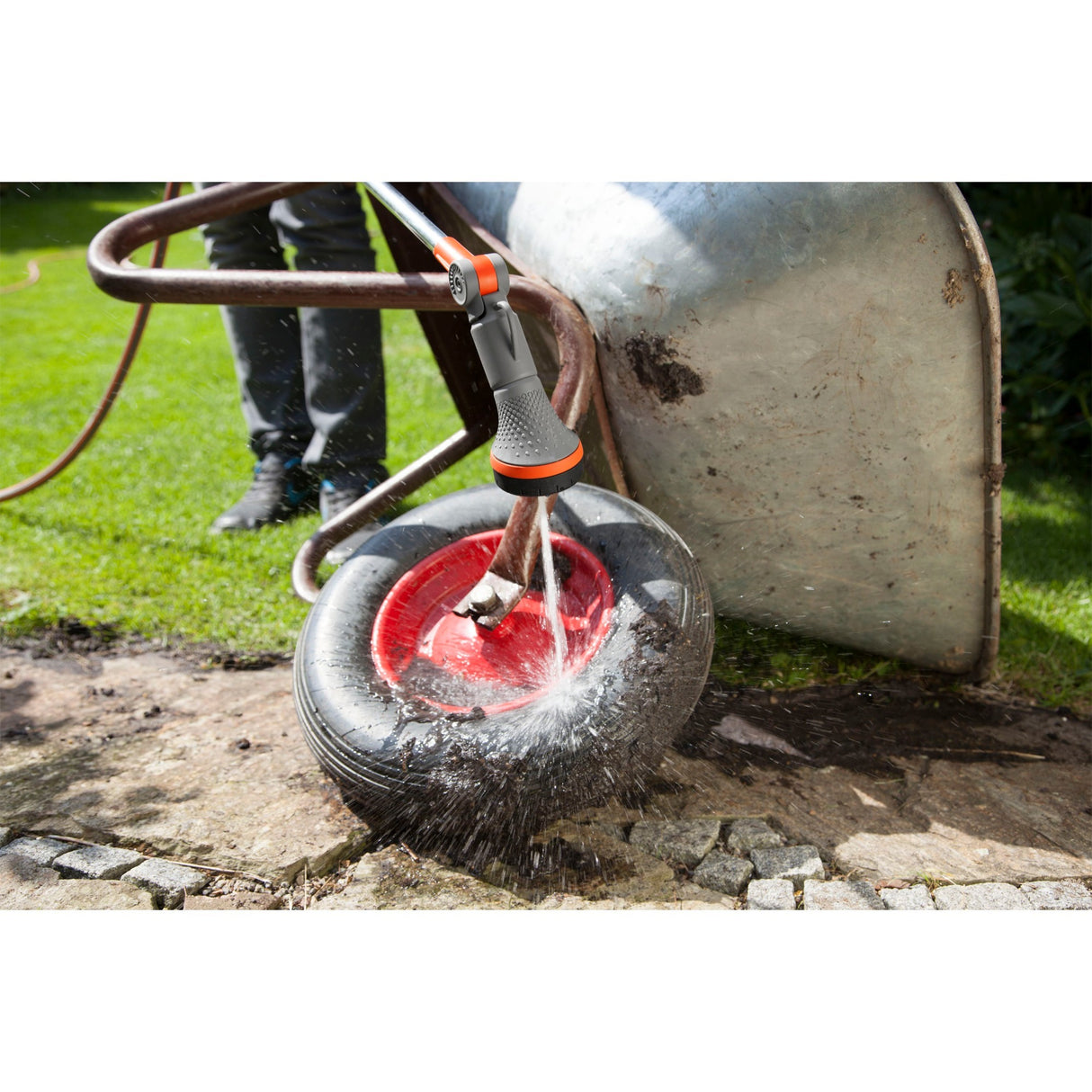 Gardena Komfort Broes mat Extensioun