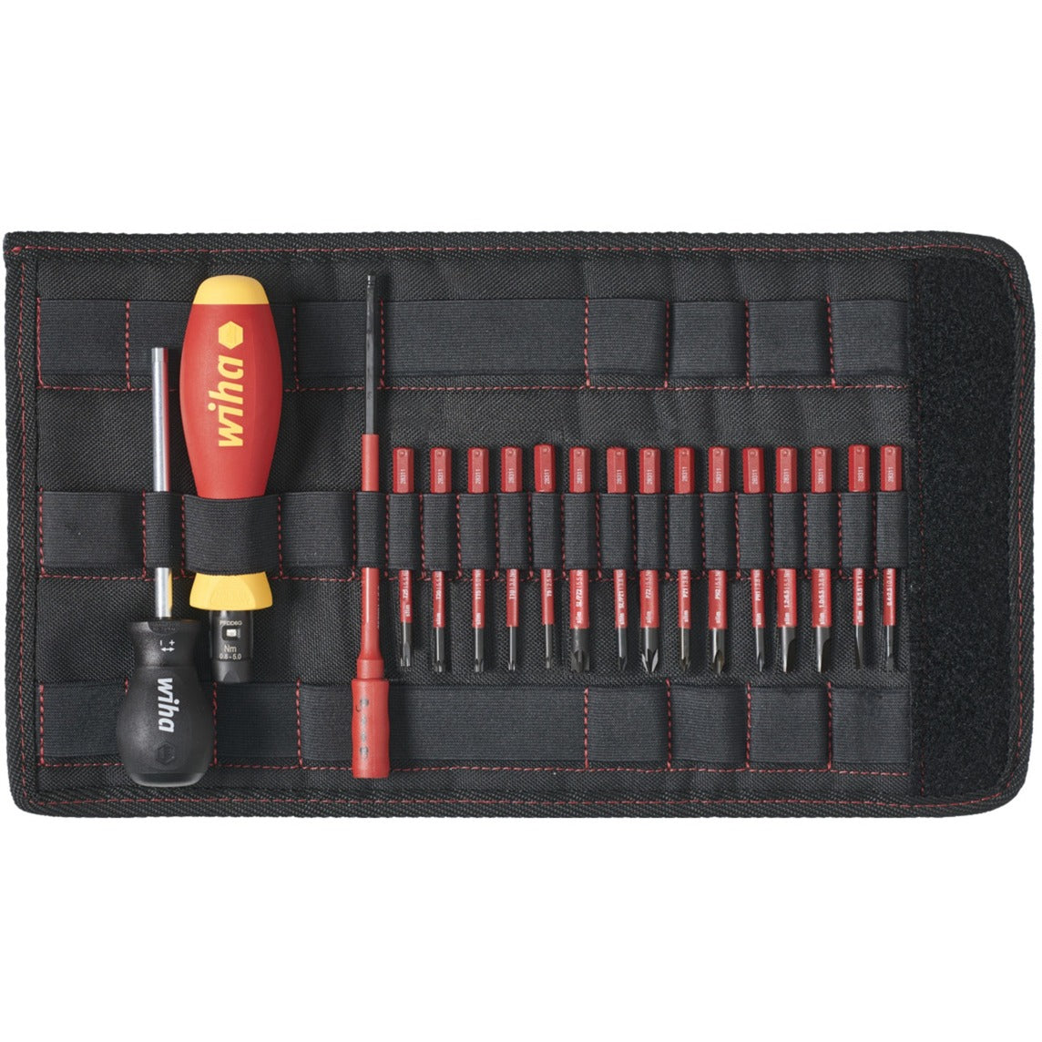 Wiha Torque Screwdriver Set | 0.8-5 Nm | Steplessly Adjustable | 18-piece - 36791