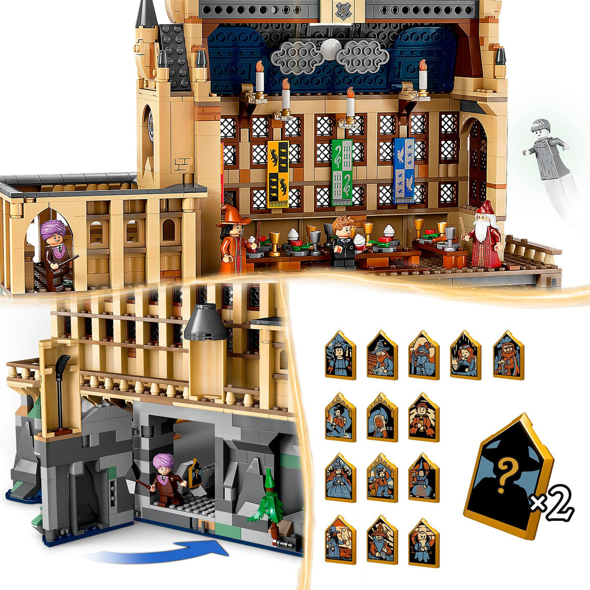 Lego 76435 harry potter hogwarts caisleán an halla mór