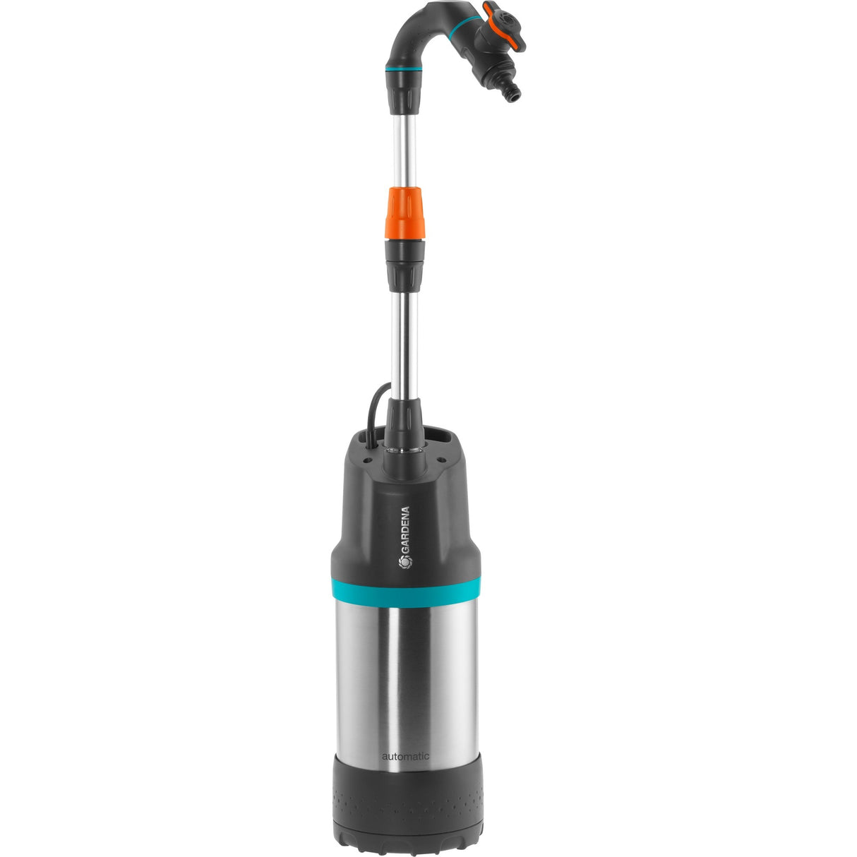 Gardena Rain Barrel Pump 4700/2 Inox Automatic Submersible Pressure Pump (Black Stainless Steel, 1766-20)