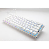 Ducky One 3 Classic Pure White Mini, keyboard (white, US layout, Cherry MX Red, RGB LED, double-shot PBT, hot-swappable, Quack Mechanics, 60%)