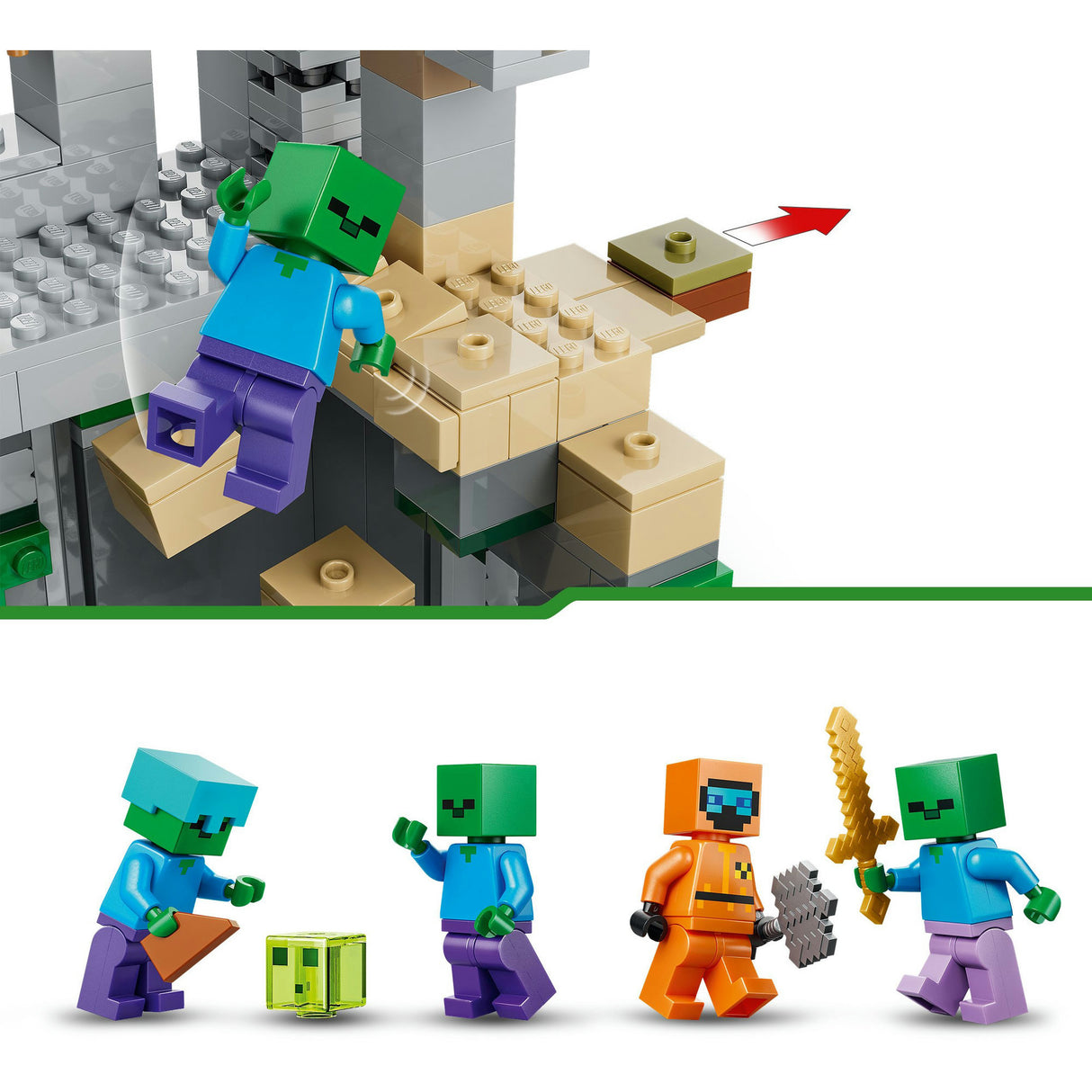 Lego minecraft 21587 zombie fangehull
