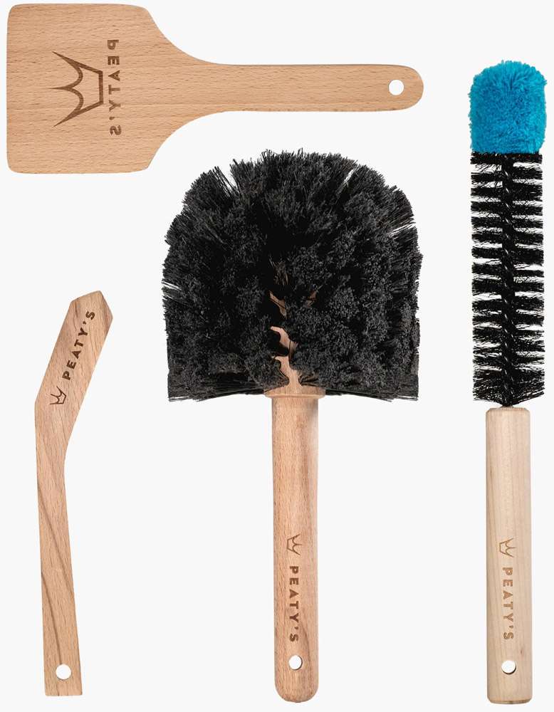 Peaty's bicycle brush set