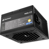 Fonte de alimentação Sharkoon rebel p15 de 850 watts (preta, 1x 12v-2x6, 4x pcie)