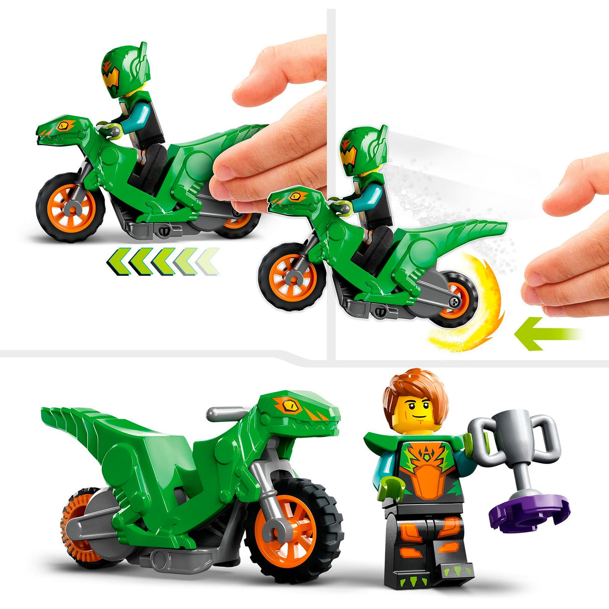 Stuntz da cidade de Lego Dunken com Stuntbaan 60359