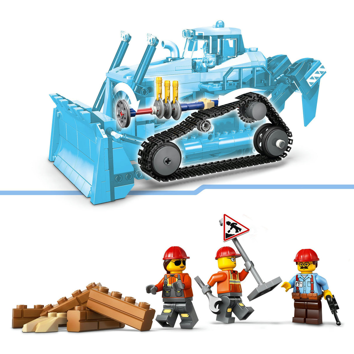 Lego city 60466 yellow bulldozer