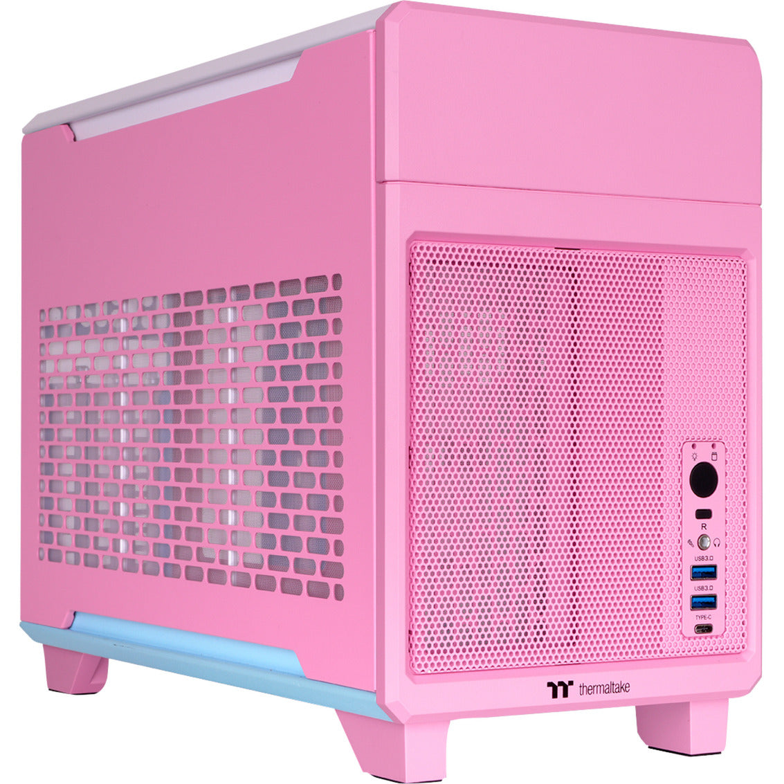 Thermaltake TR100 Bubble Pink Mini Tower Case (Pink | 2x USB-A | 1x USB-C)