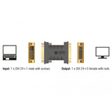 DELOCK DVI 24+1 männlich zu DVI 24+5 weiblicher Adapter