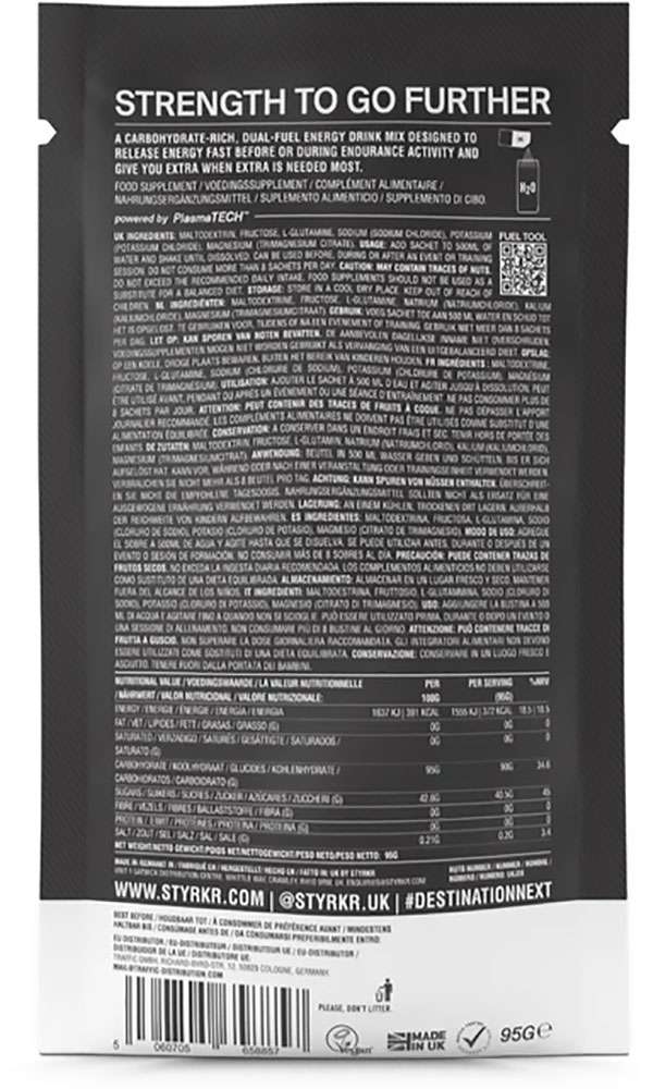 Styrkr mix90 dual-carb energy drink mix