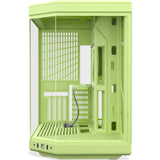 Hyte y70 midi tower behuizing (lichtgroen | 2x usb-a | 1x usb-c | tempered glass)