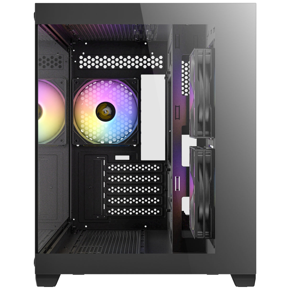 Caixa minitorre Antec cx600m argb (preta | 3x usb-a | vidro temperado)