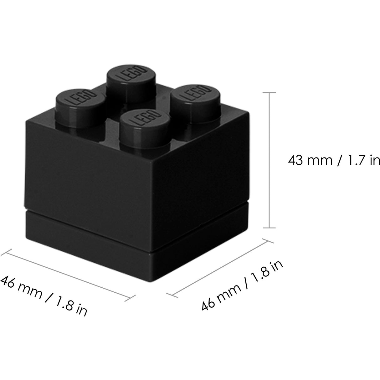 Room Copenhagen LEGO Mini Box Lunchbox 4 (black)