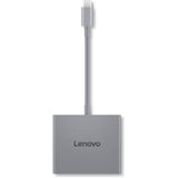 Lenovo usb-c 4 in 1 hub gen2 usb-hub (grijs)