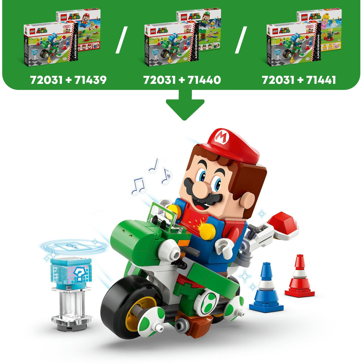 Lego Super Mario 72031 Mario Kart Yoshi Crosser
