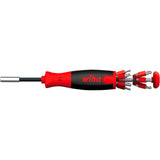 Wiha screwdriver with bit magazine LiftUp 25 magnetic (black-red, 12 bits, 1 4)