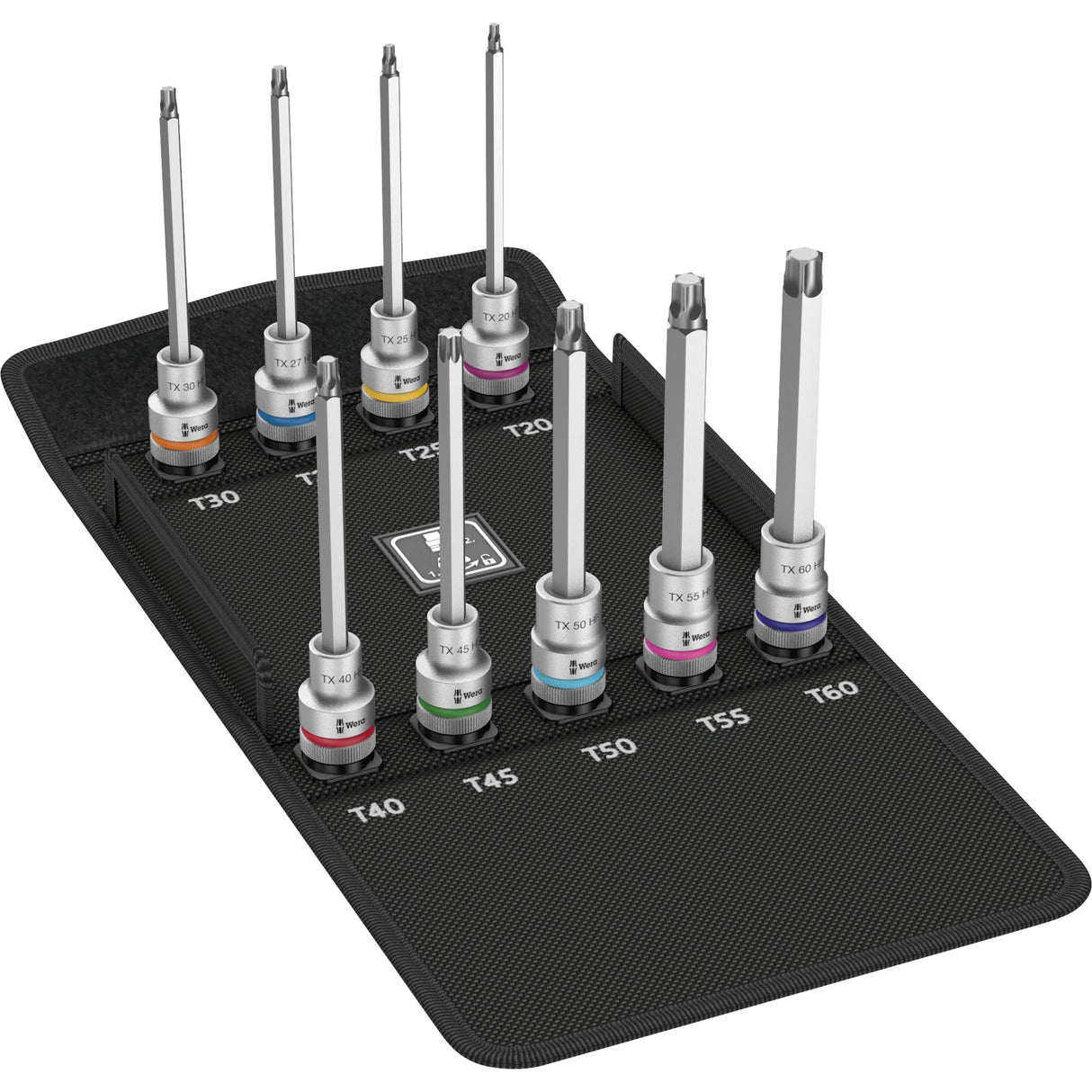 Wera 8767 HMC HF 3 Zyklop Bit Socket Set Torx®, with holding function, 9-piece - 1 piece(s) - 05004212001