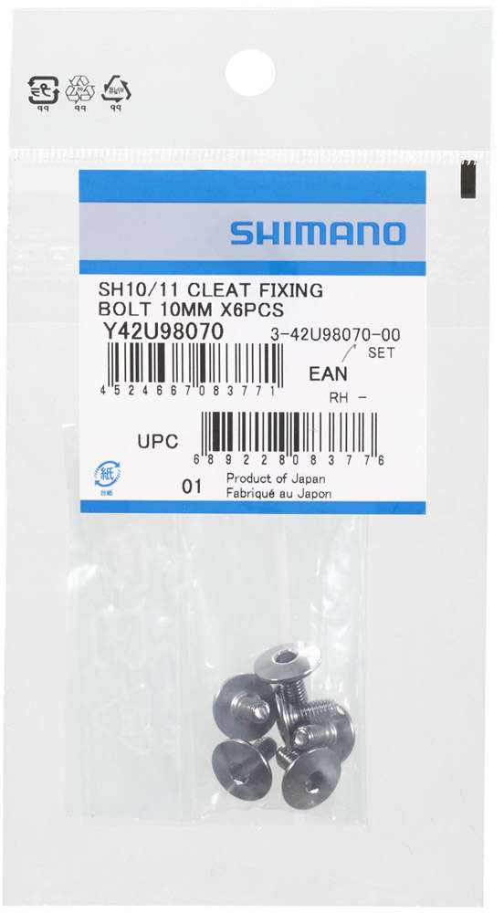 Shimano cleat fixing bolts m5 x 10mm for sm-sh10 11 12