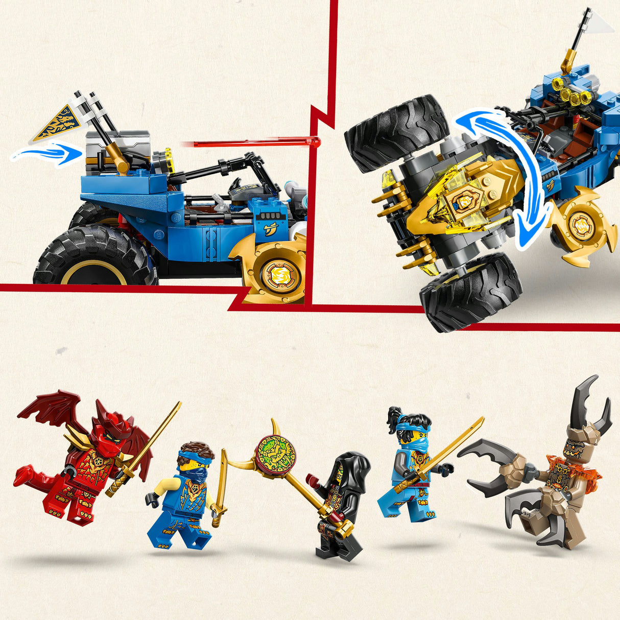Lego ninjago 71856 Jayev avto za preoblikovanje