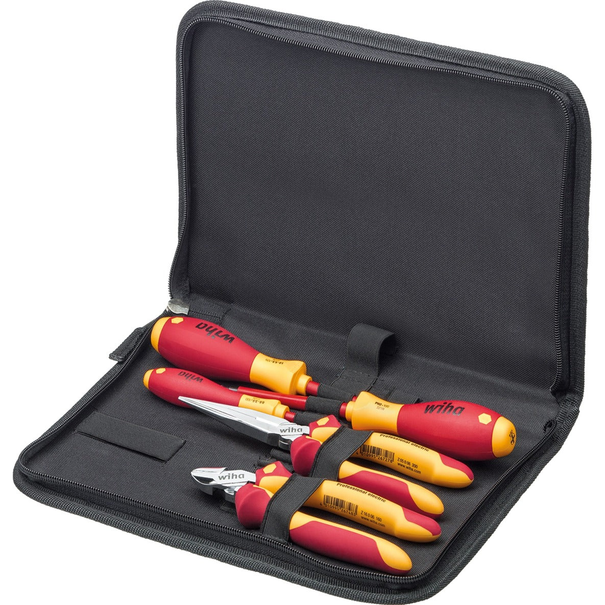 Wiha electrician's tool set (red yellow, 5-piece in tool case)