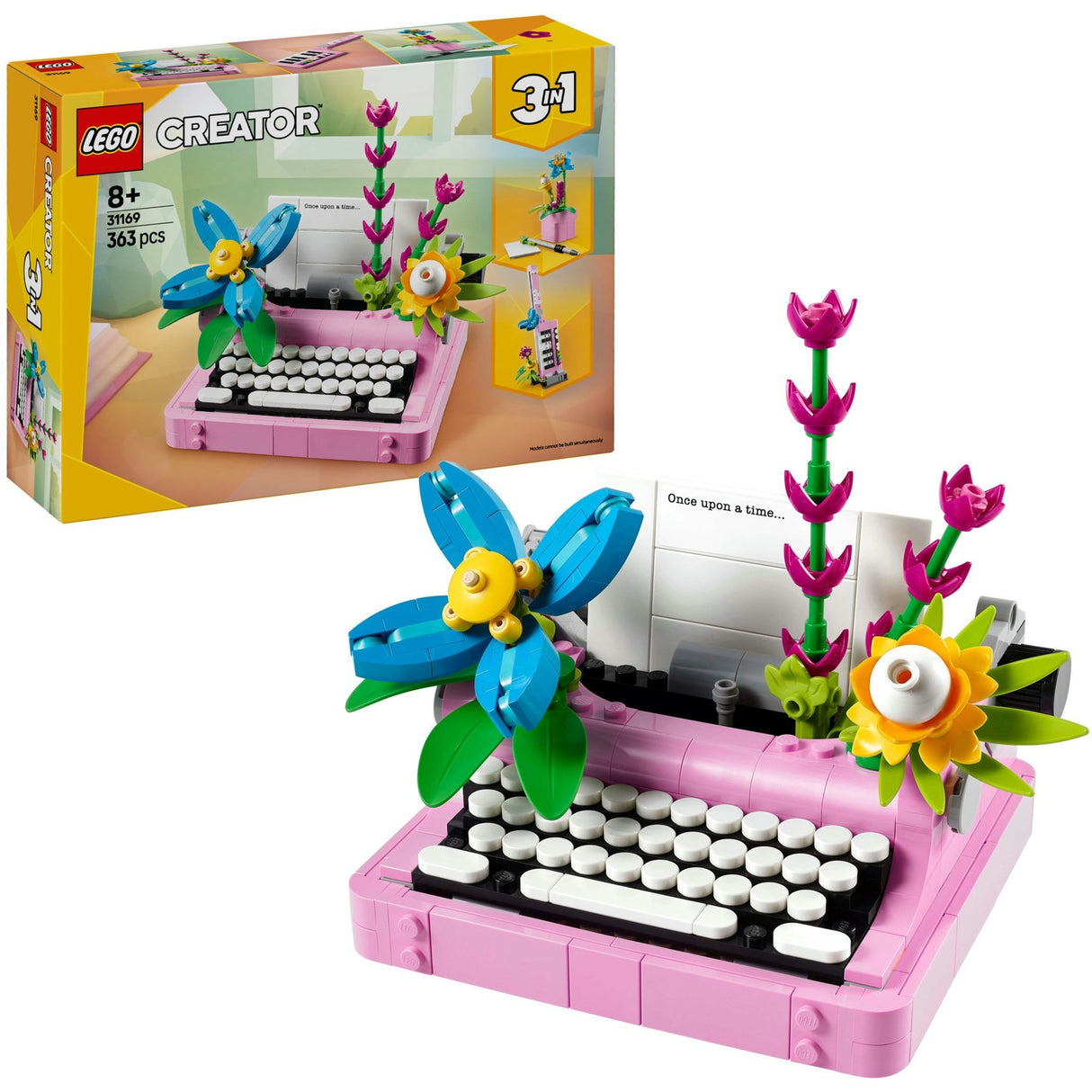 Lego creator 31169 pisalni stroj z rožicami