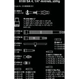 Wera 8100 SA 4 Zyklop Ratelset, 1 4