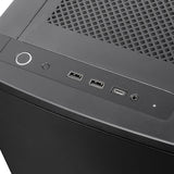 Silverstone seta q1 midi tower behuizing (zwart | 2x usb-a | 1x usb-c)