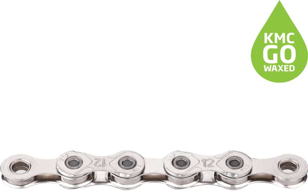 Kmc ketting x12 waxed 126 schakels - zilver
