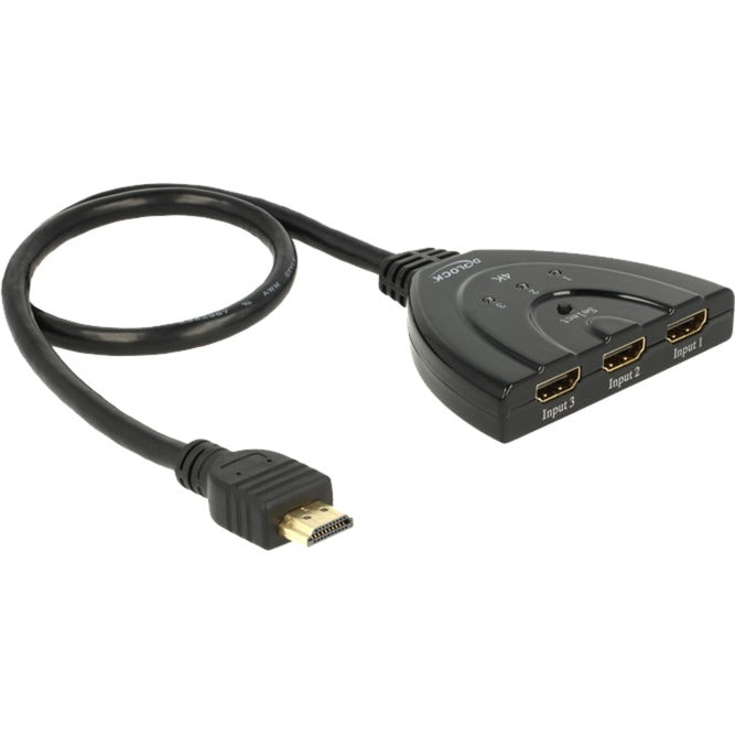 Díghlasáil 3 x HDMI isteach > 1 x HDMI amach