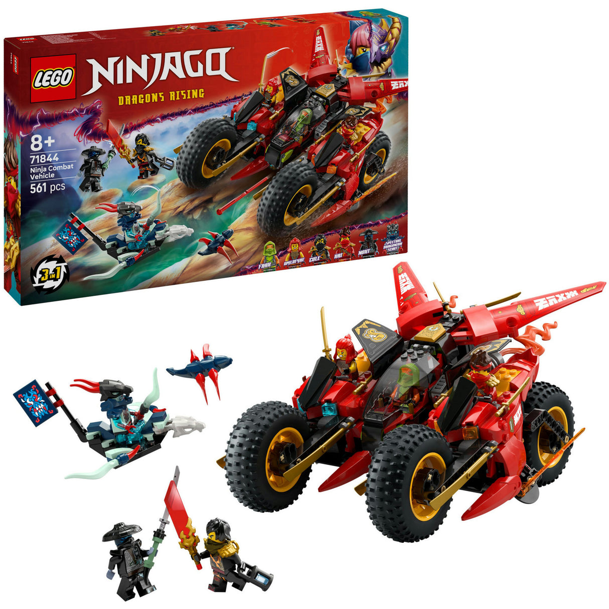 Lego 71844 ninjago ninja taisteluajoneuvo