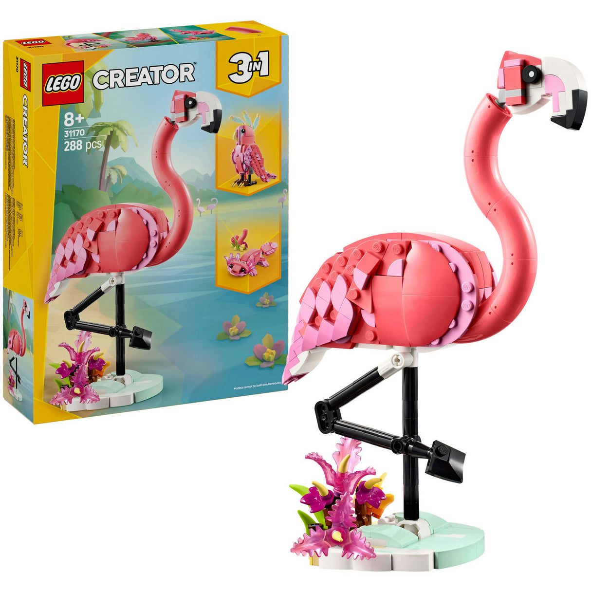 Lego creator 31170 wild animals pink flamingo