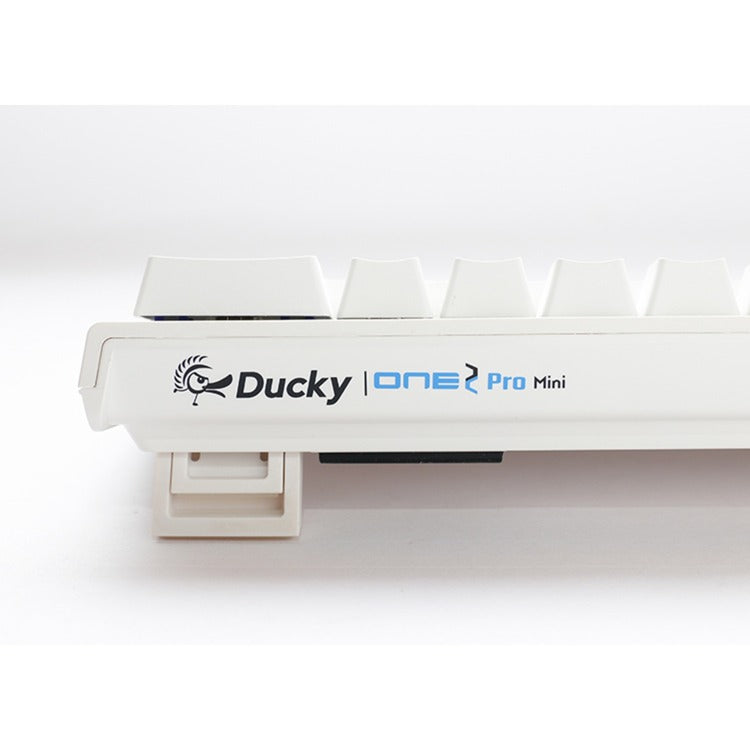 Ducky One 2 Pro Mini White Classic, gaming keyboard (white, US layout, Cherry MX Red, RGB LED, double-shot PBT, Quack Mechanics, 60%)