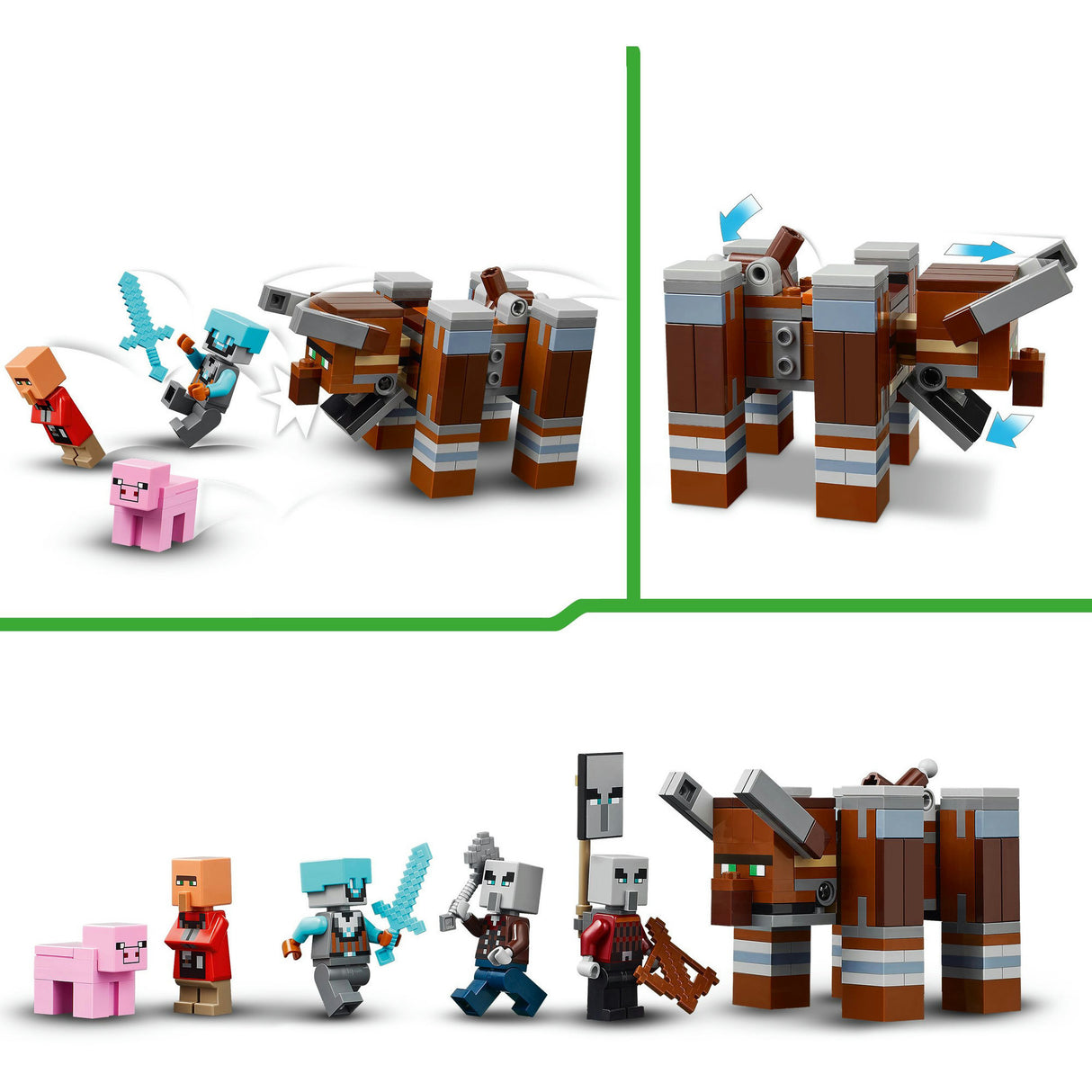 Lego 21278 minecraft roparska postojanka in uničevalec