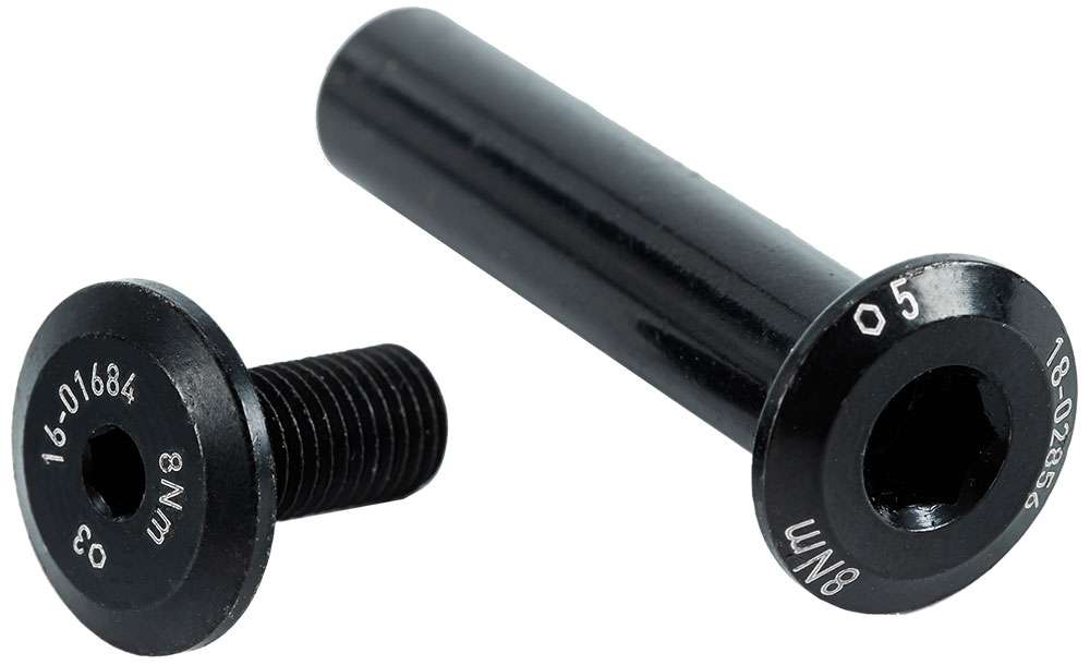 Cube shock mount axle pivot set stereo hybrid