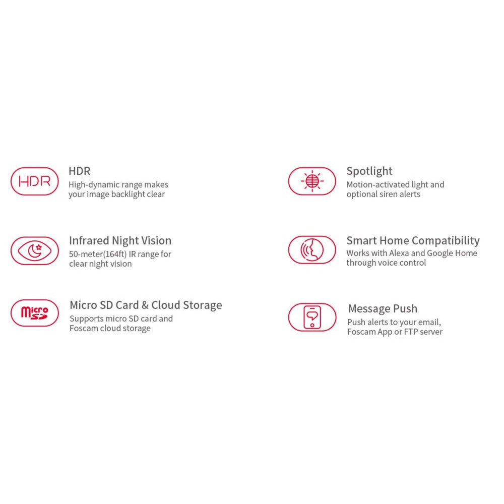 Foscam SD8P, 4K 8MP Dual-pásmový wifi PTZ mimo zabezpečení