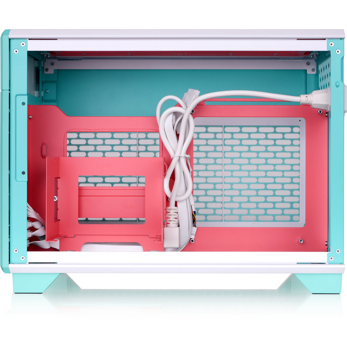 Thermaltake TR100 Mint Strawberry Mini Tower Case (Mint Berry | 2x USB-A | 1x USB-C)