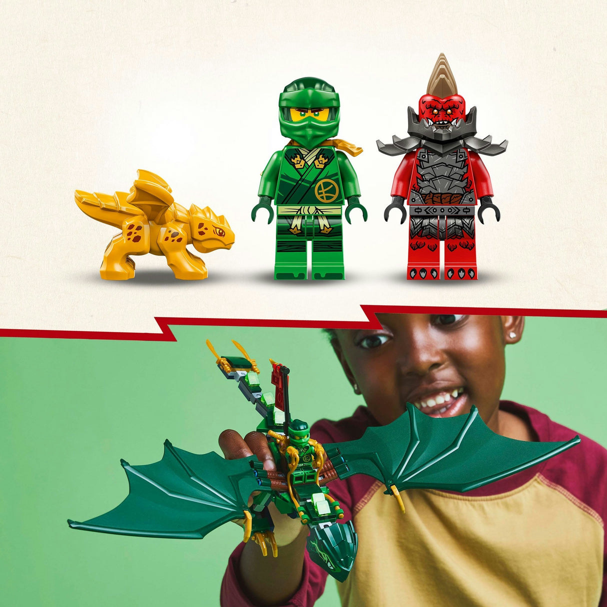 Lego 71829 ninjago lloyds zelený lesní drak | 2 ks