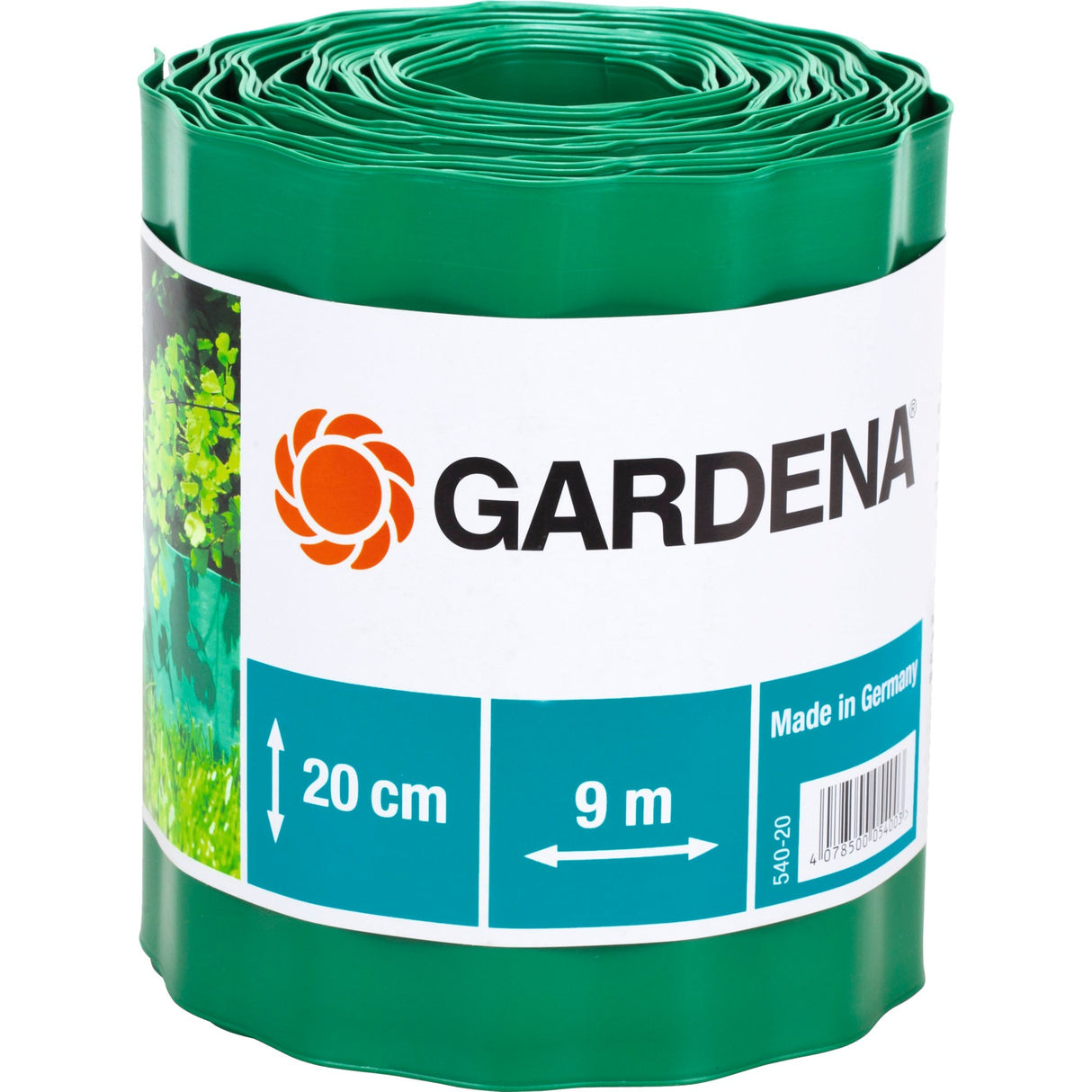 Gardena Lawn Edging | green | 9 m x 20 cm - 540-20 - 540-20