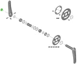 Shimano crank arm fixing bolt for xt grx slx deore cues