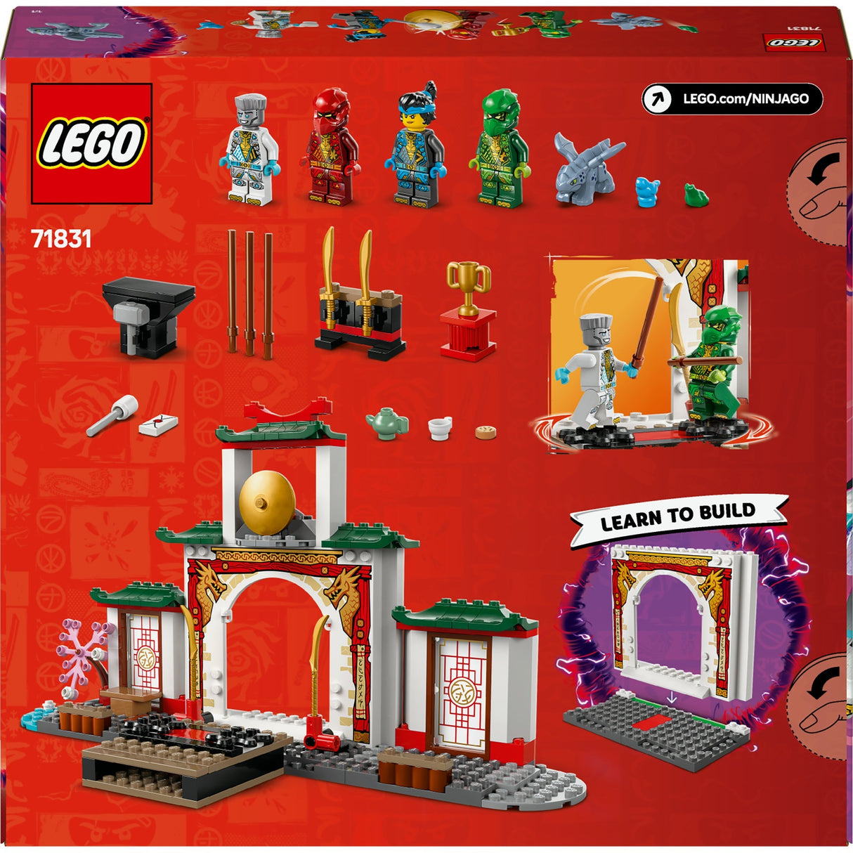 Cluiche LEGO ninjago 71831 spinjitzu ninja teampall