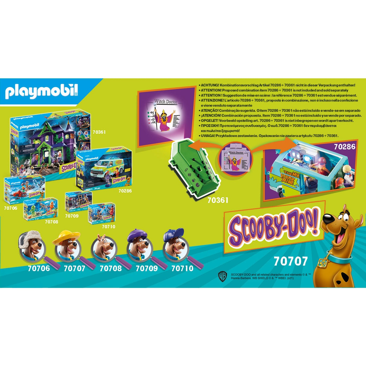 PlayMobil Scooby-Doo! Aventura com feiticeiro