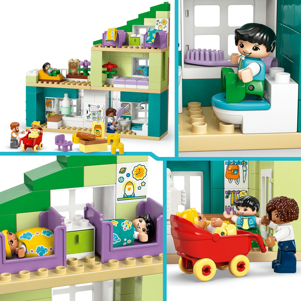 Lego Duplo Town 10470 3in1 modern house with figures
